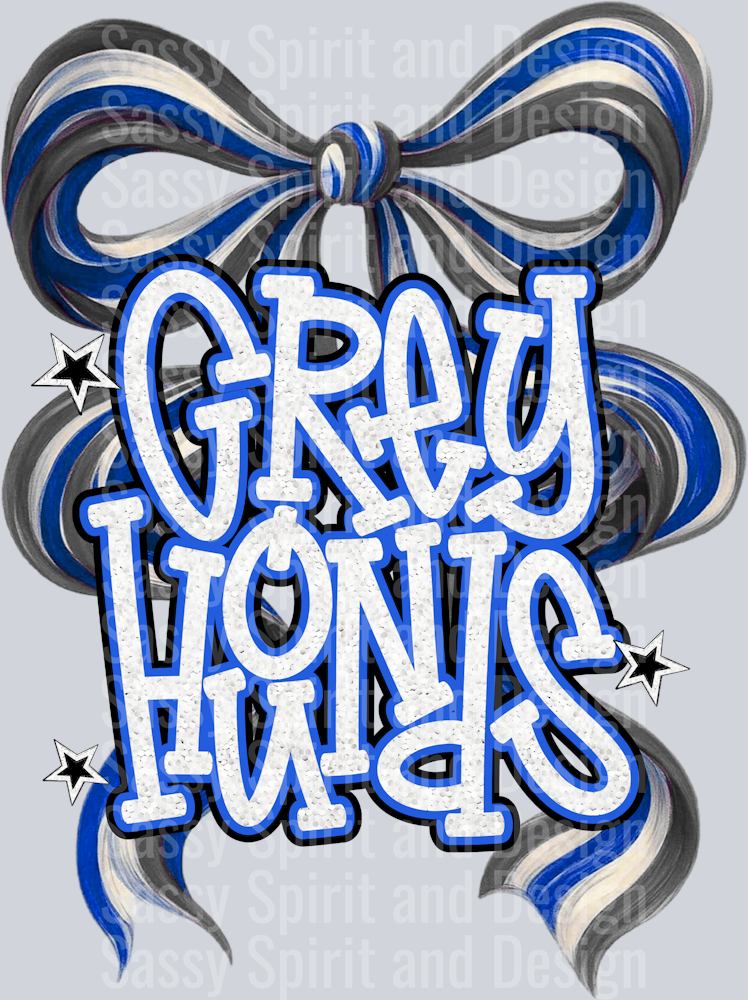 GREYHOUNDS BOW GLITTER