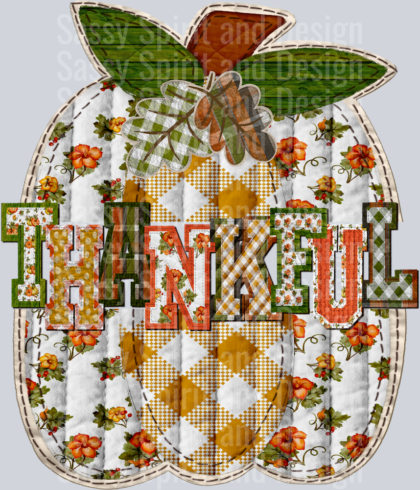 THANKFUL SPLIT PUMPKIN