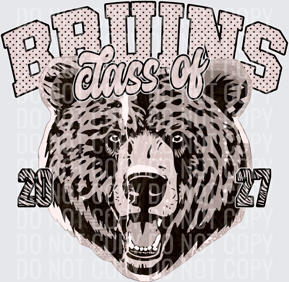 KayndiDesigns 10.26 Class of 2027 Neutral Bruins