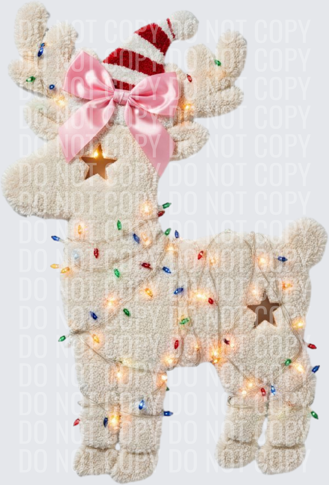 christmas light reindeer hwds