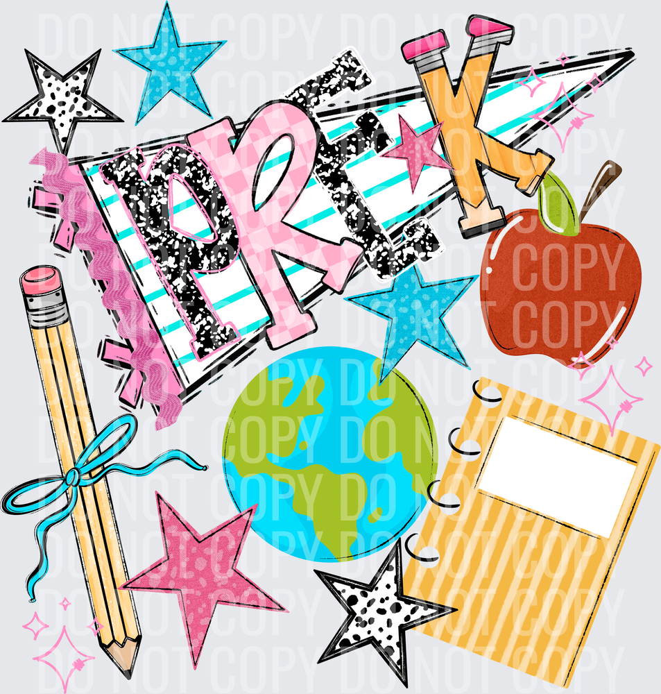 BACK TO SCHOOL NAME PENNANT PRE K