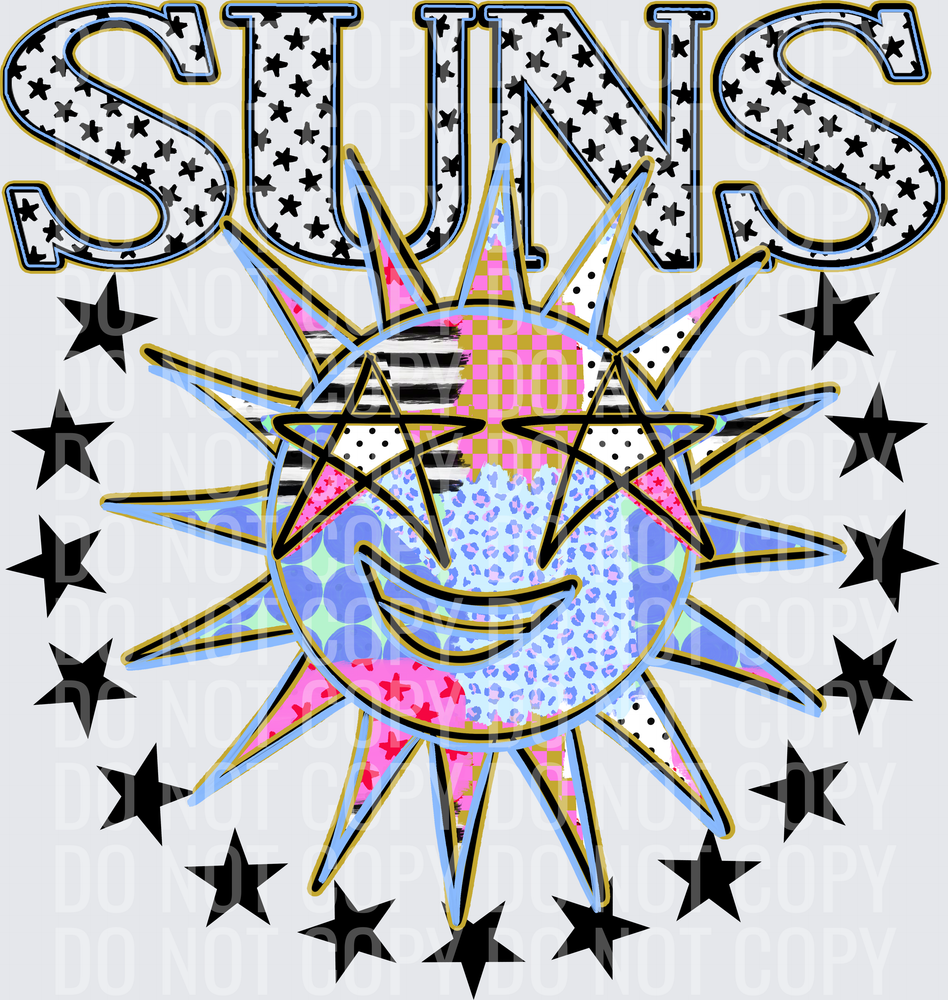 KayndiDesigns 09.26 Patchwork Varisty Stars Suns