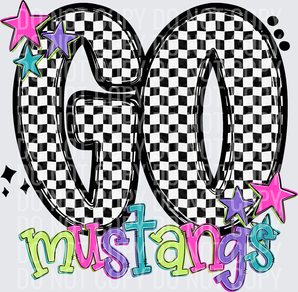 mustangsGo Checker Neons 0926-0025