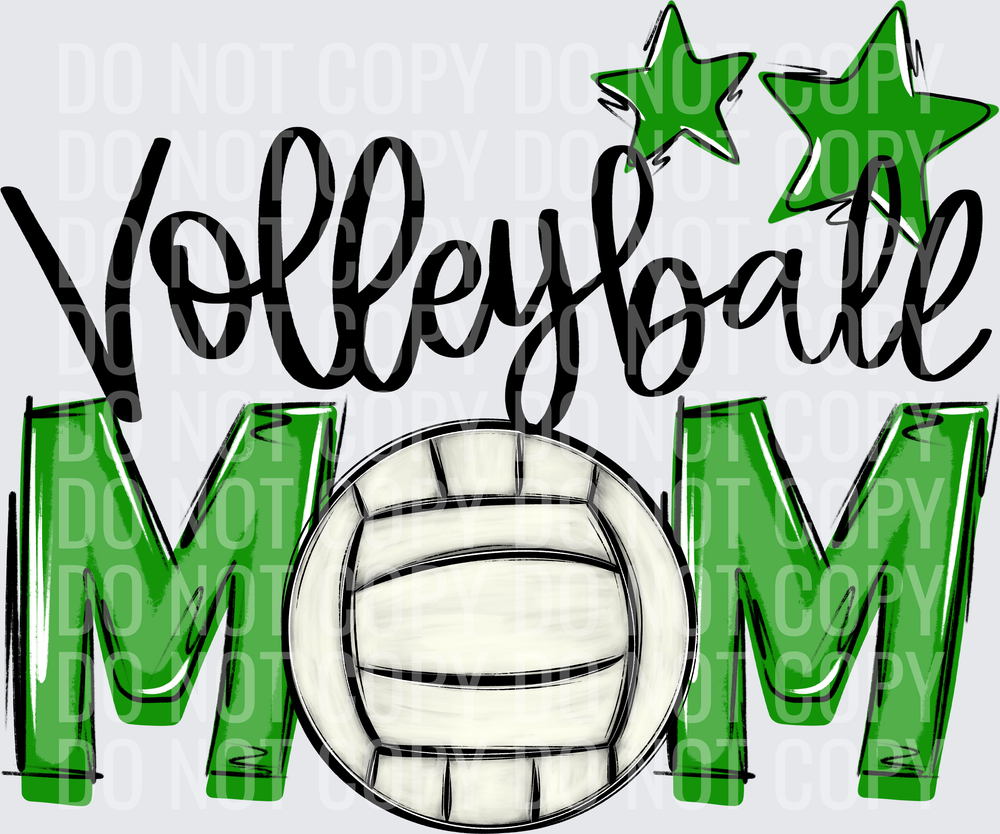green volleyball