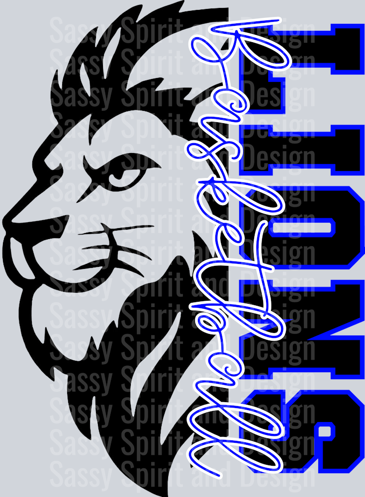 LIONS BASKETBALL SPLIT FACE