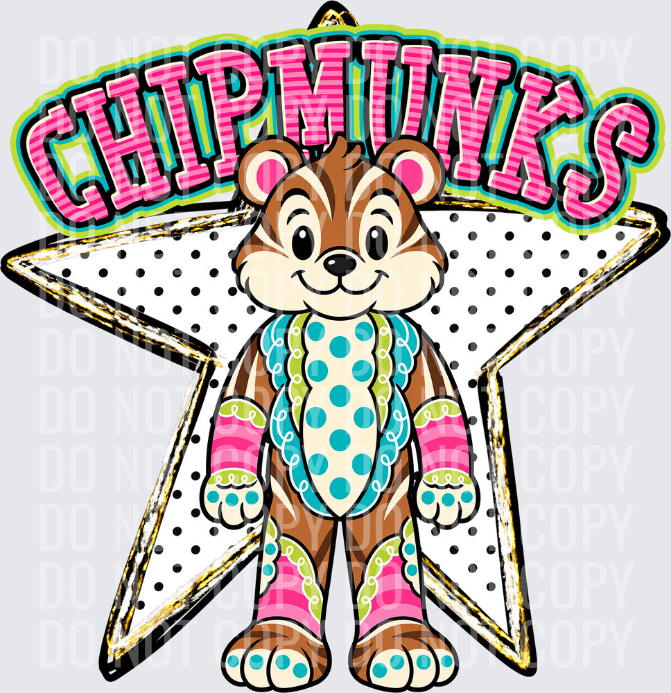 KayndiDesigns 10.26 Pattern Parade Star Chipmunks