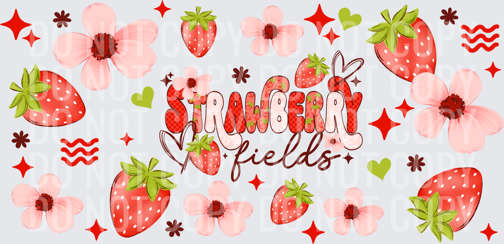 strawberry fields 16oz glass wrap