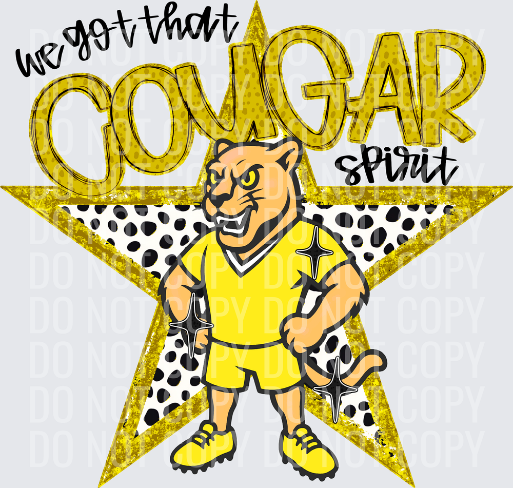 KayndiDesigns 09.26 We Got That Spirit Cougar Yellow