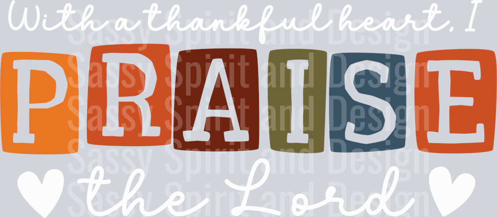 thankful praise white