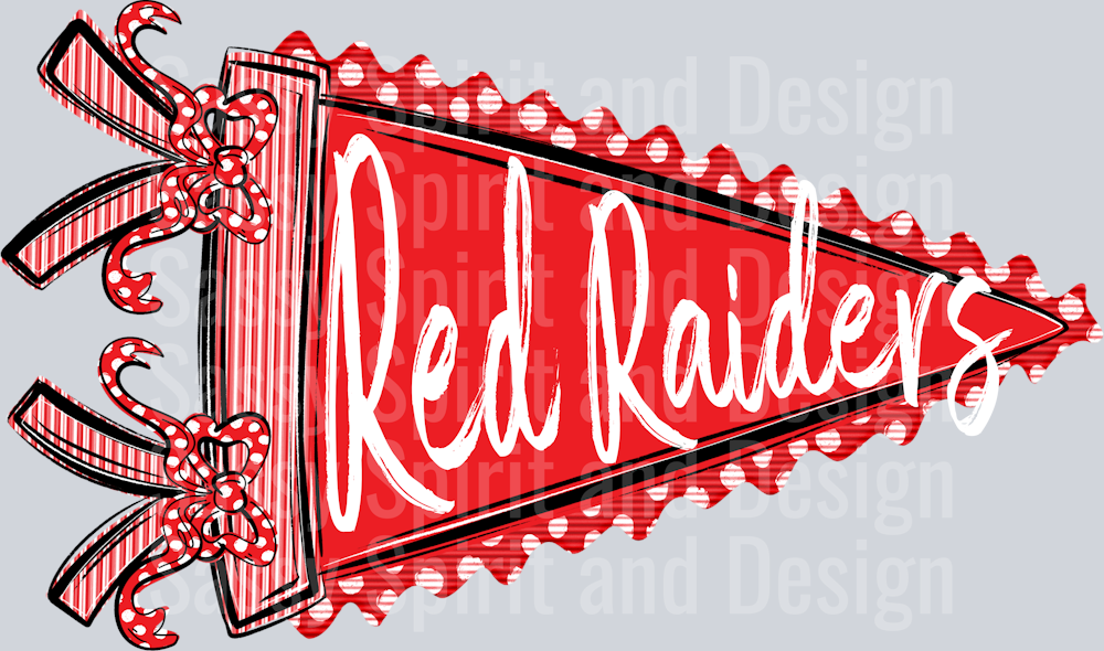 RED RAIDERS PENNANT
