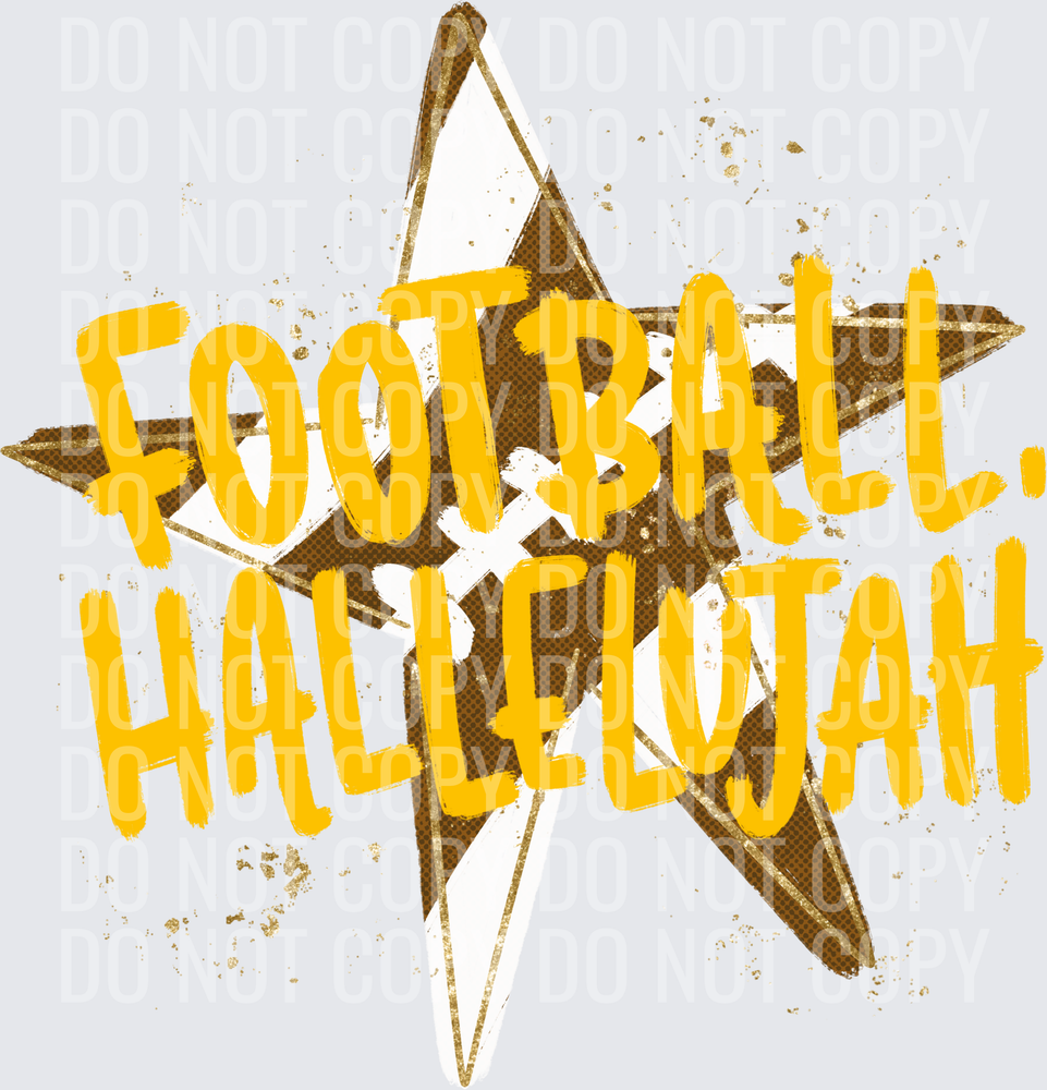 football hallelujah yellow