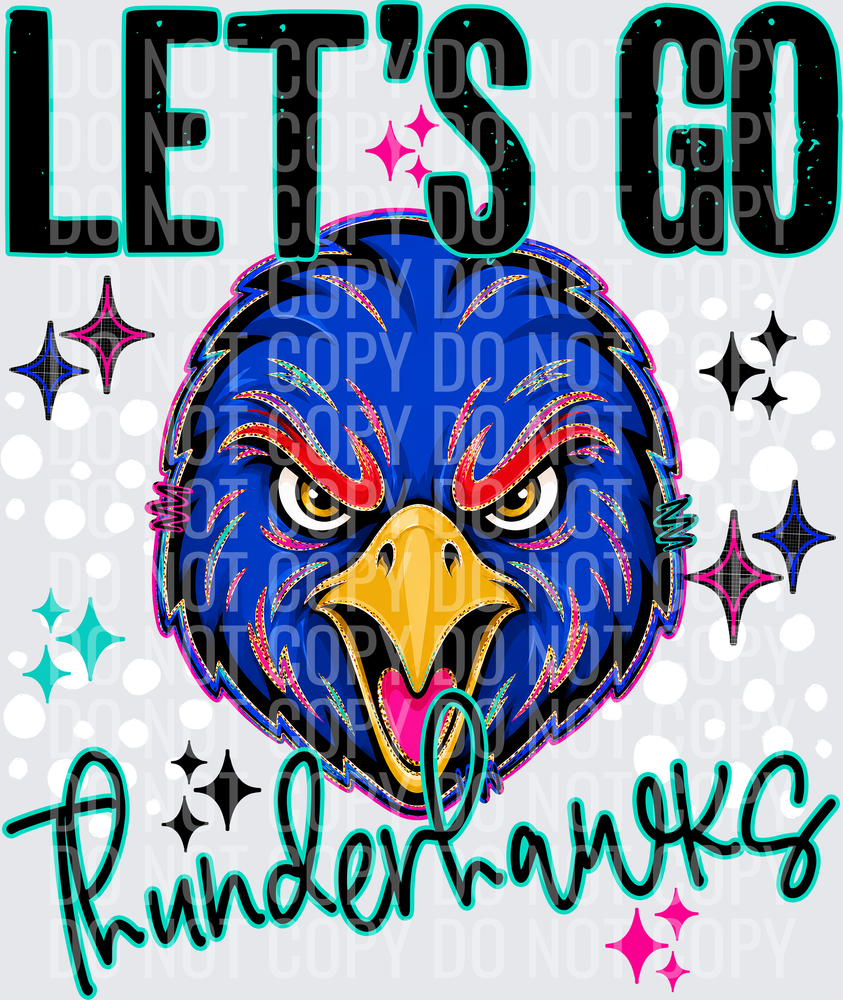 LETS GO MASCOTS THUNDERHAWKS