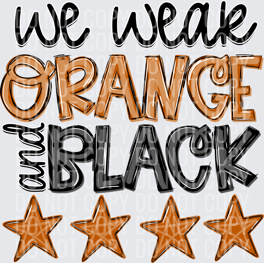 burnt orange and black_