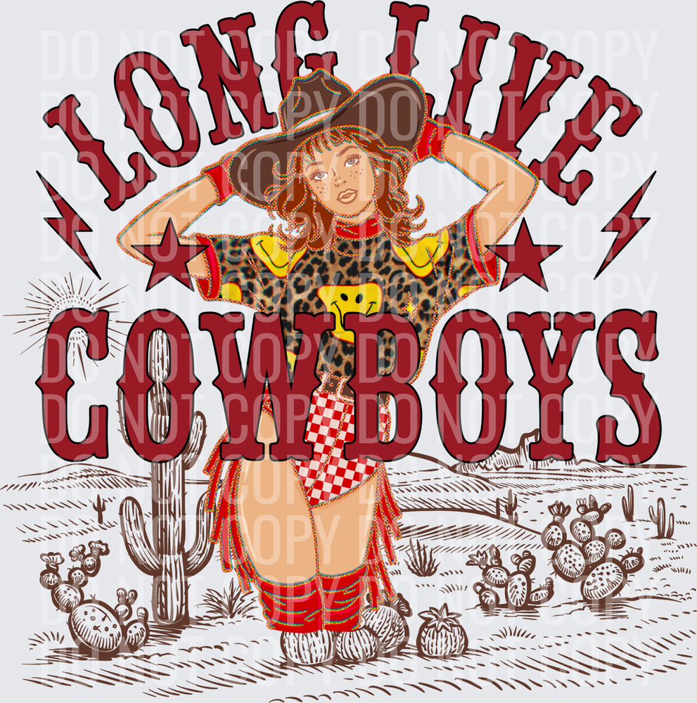 Long live Cowboys desert background