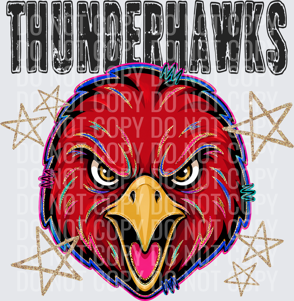 KayndiDesigns 08.26 Grunge Varsity Thunderhawks
