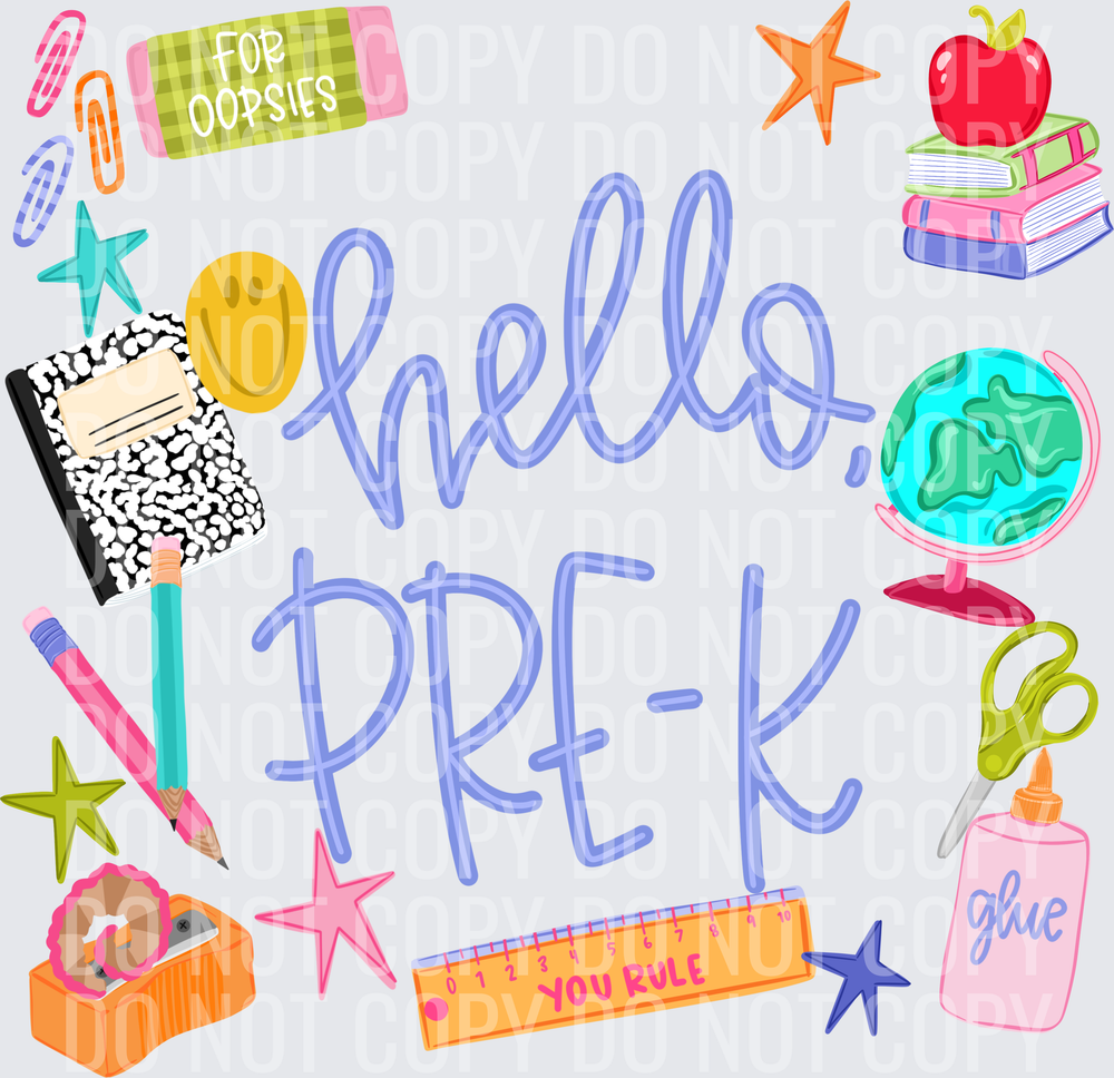 HELLO PREK PURPLE