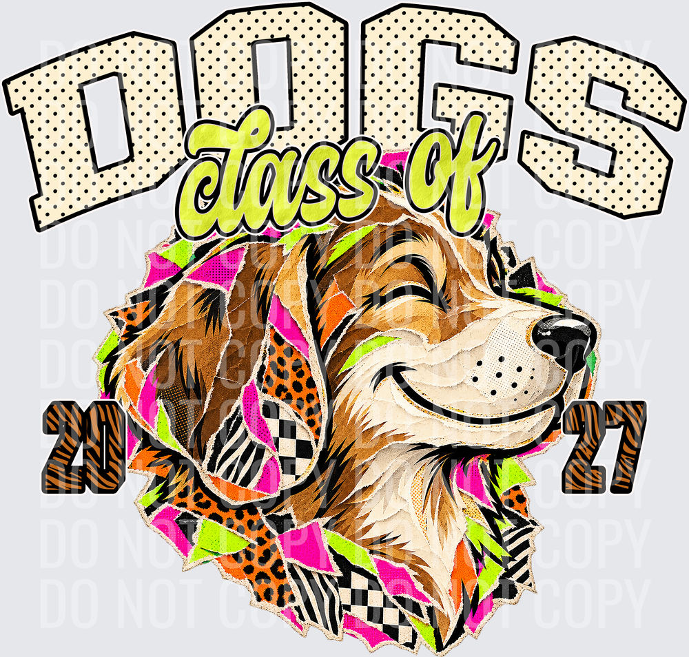 KayndiDesigns 10.26 Class of 2027 Bright Dogs