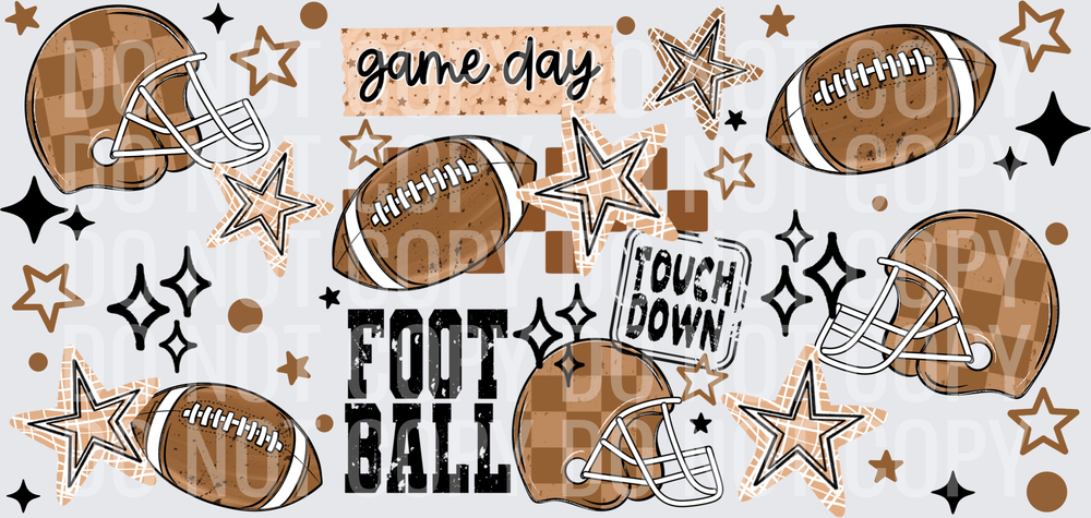 Football Game Day 16oz Wrap