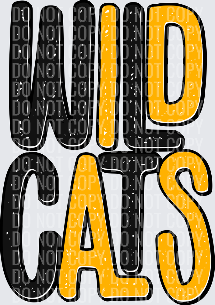 WildcatsStackedBlackGold