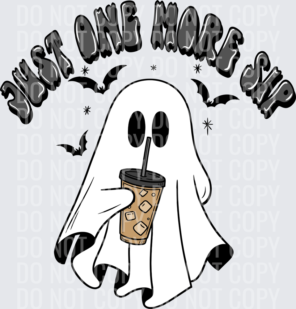 Just one more sip iced coffee