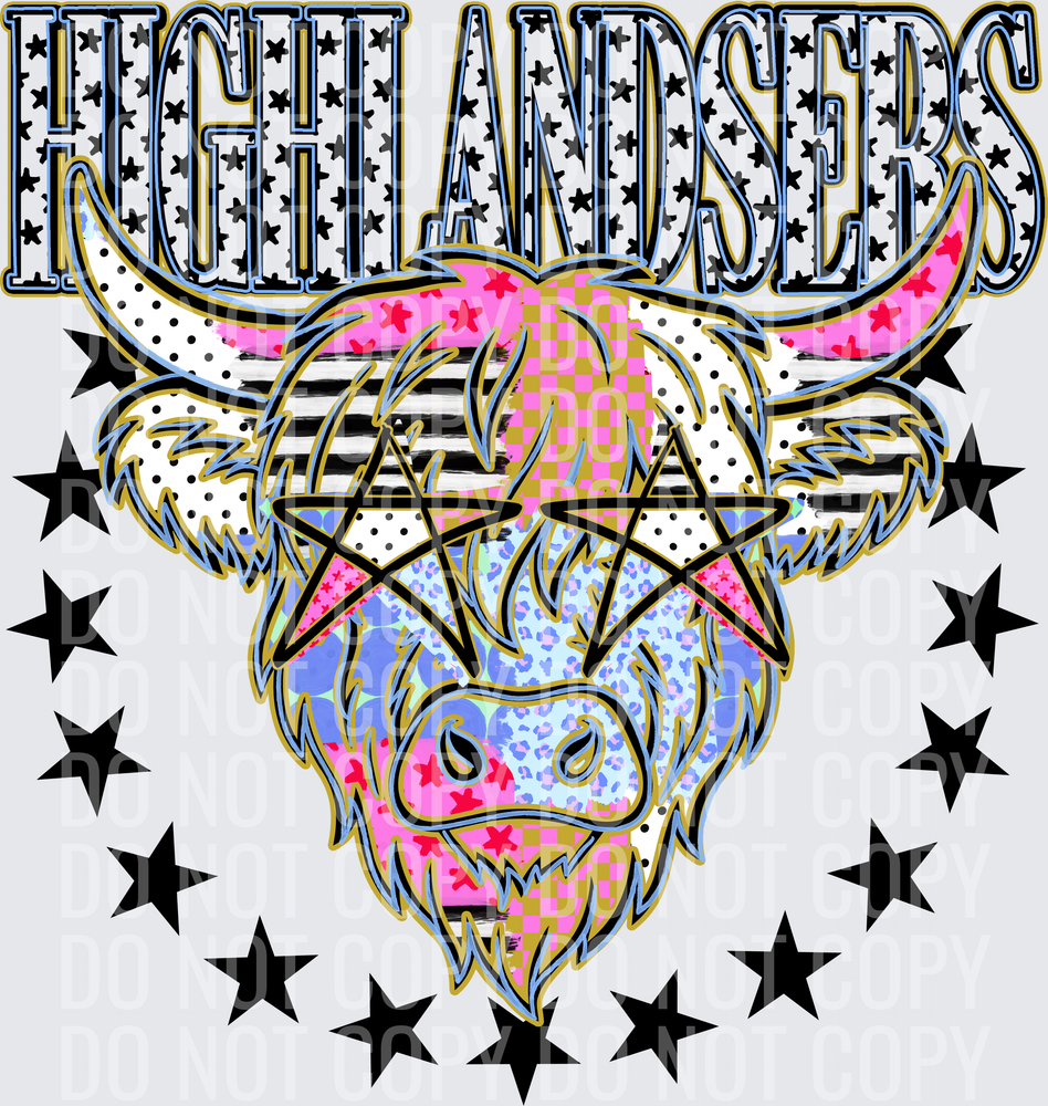 KayndiDesigns 09.26 Patchwork Varisty Stars Highlandsers