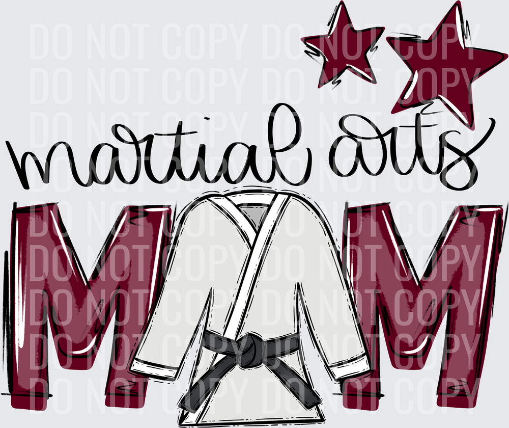 maroon martial arts