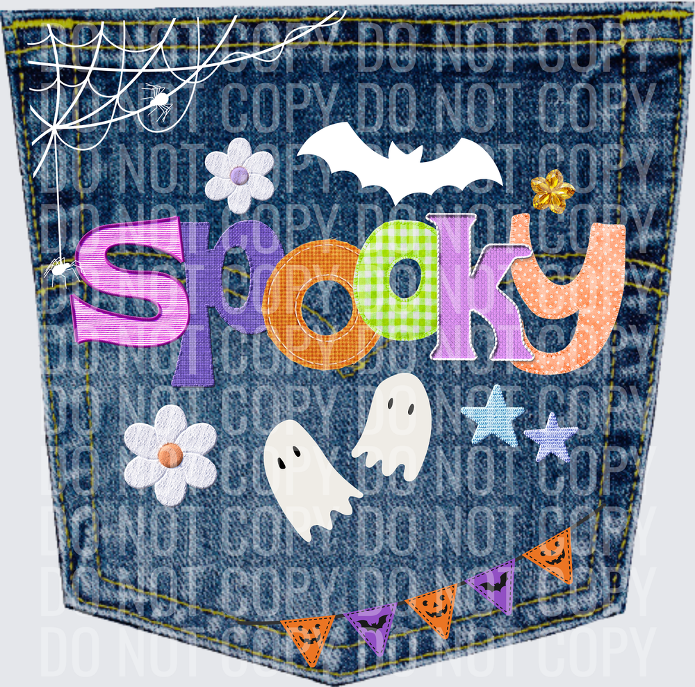 SPOOKY DENIM POCKET