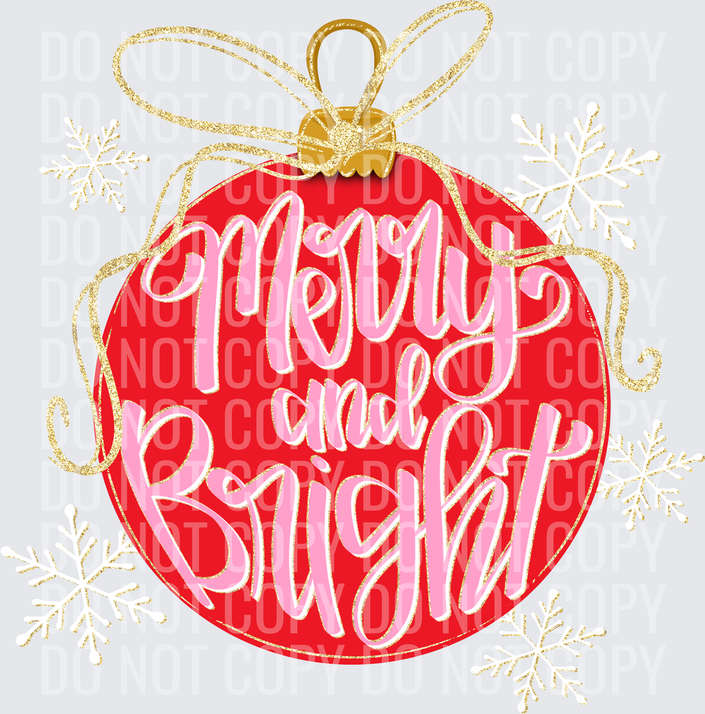 Merry and bright red