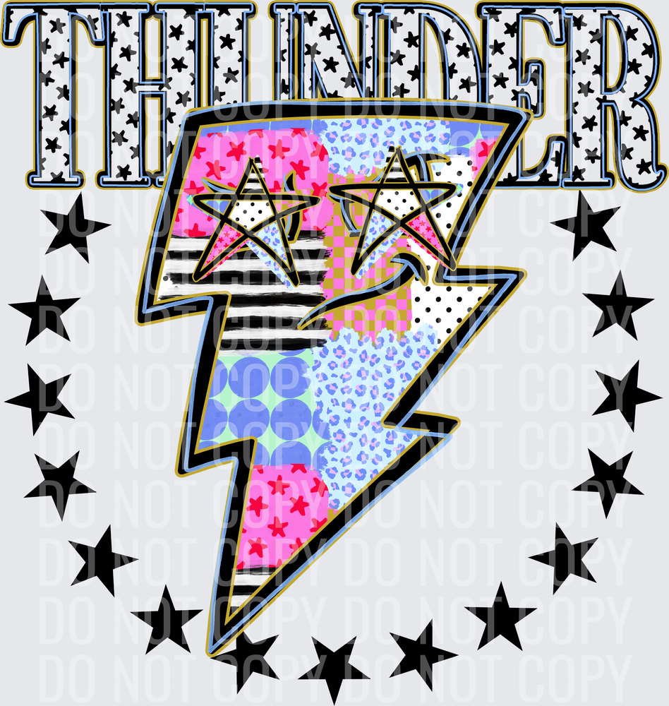 KayndiDesigns 09.26 Patchwork Varisty Stars Thunder
