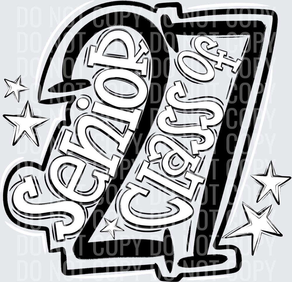 Senior Class Of 27 Black White