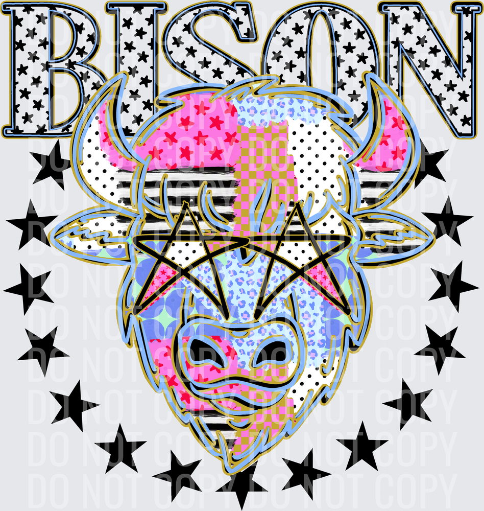 KayndiDesigns 09.26 Patchwork Varisty Stars Bison 2