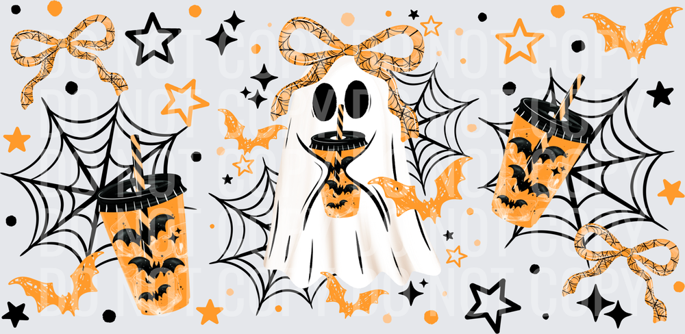 Bat Coffee Ghostie 16oz wrap