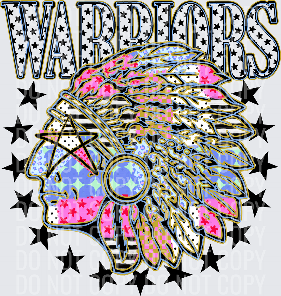 KayndiDesigns 09.26 Patchwork Varisty Stars Warriors 2