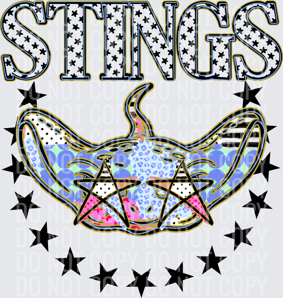 KayndiDesigns 09.26 Patchwork Varisty Stars Stings