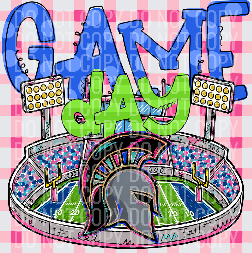 KayndiDesigns 08.26 Game Day Stadium Spartans