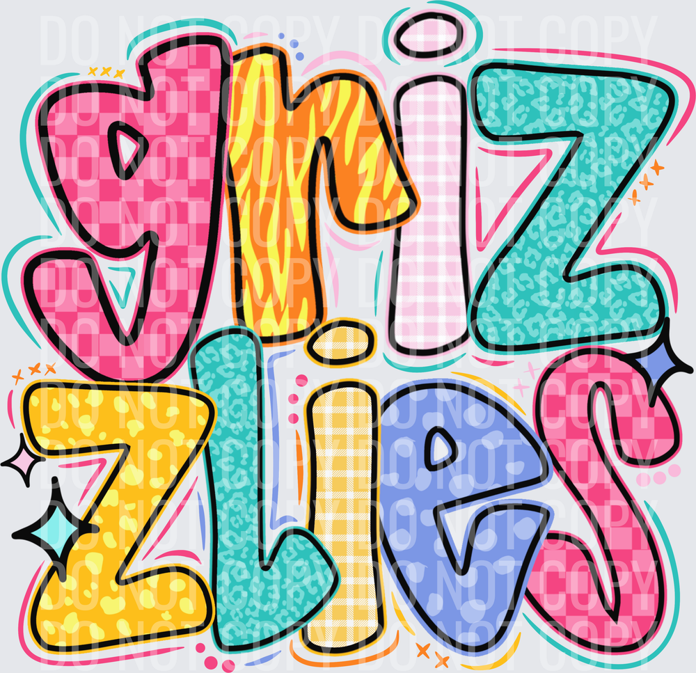 Grizzlies bright doodle