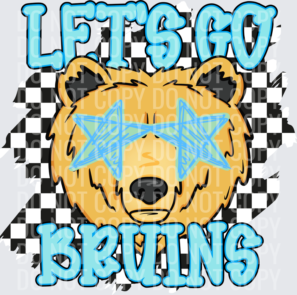 Let’s go Bruins checkered