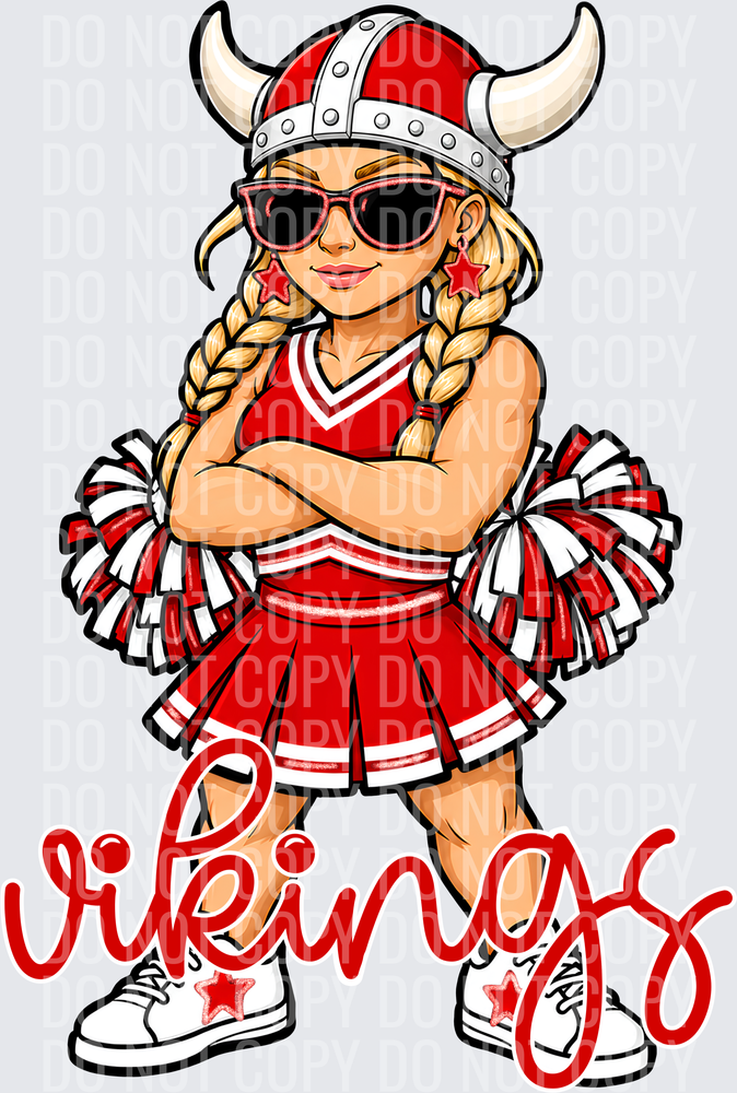 Vikings Cheer Red White
