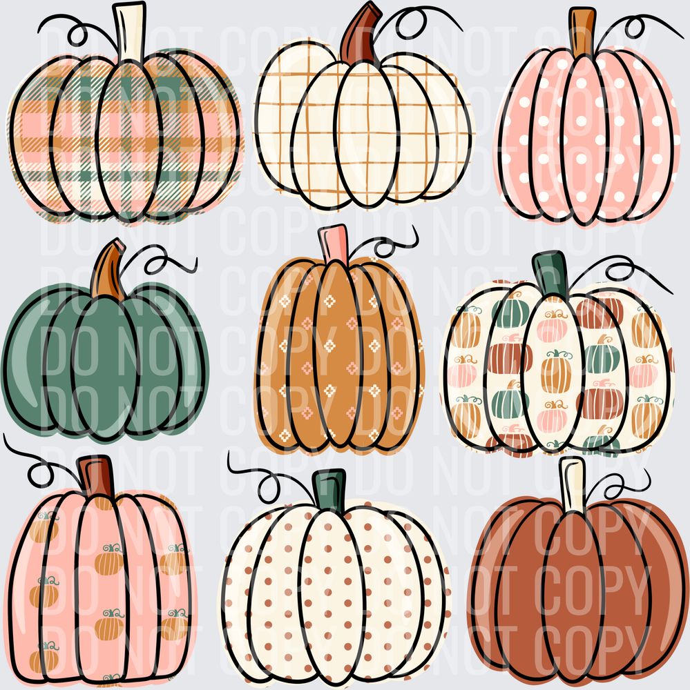Fall pumpkin collage