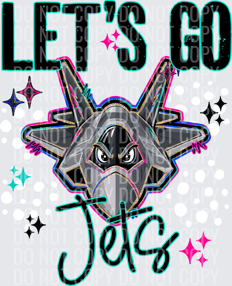LETS GO MASCOTS JETS