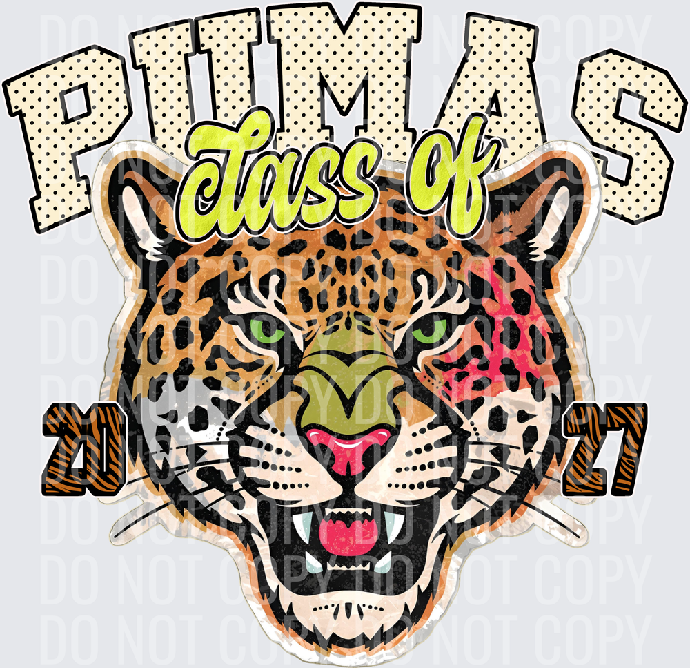 KayndiDesigns 10.26 Class of 2027 Bright Pumas
