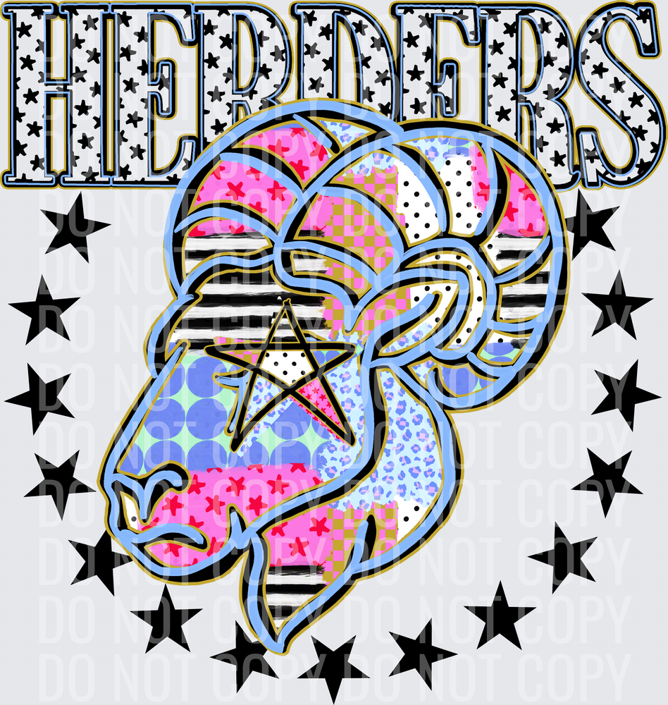 KayndiDesigns 09.26 Patchwork Varisty Stars Herders