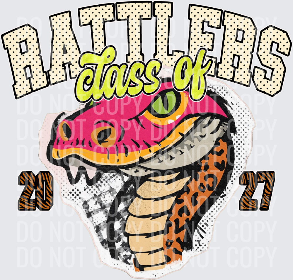 KayndiDesigns 10.26 Class of 2027 Bright Rattlers