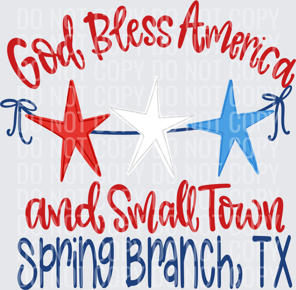 God Bless America and Small Town SPRING BRANCH, TX