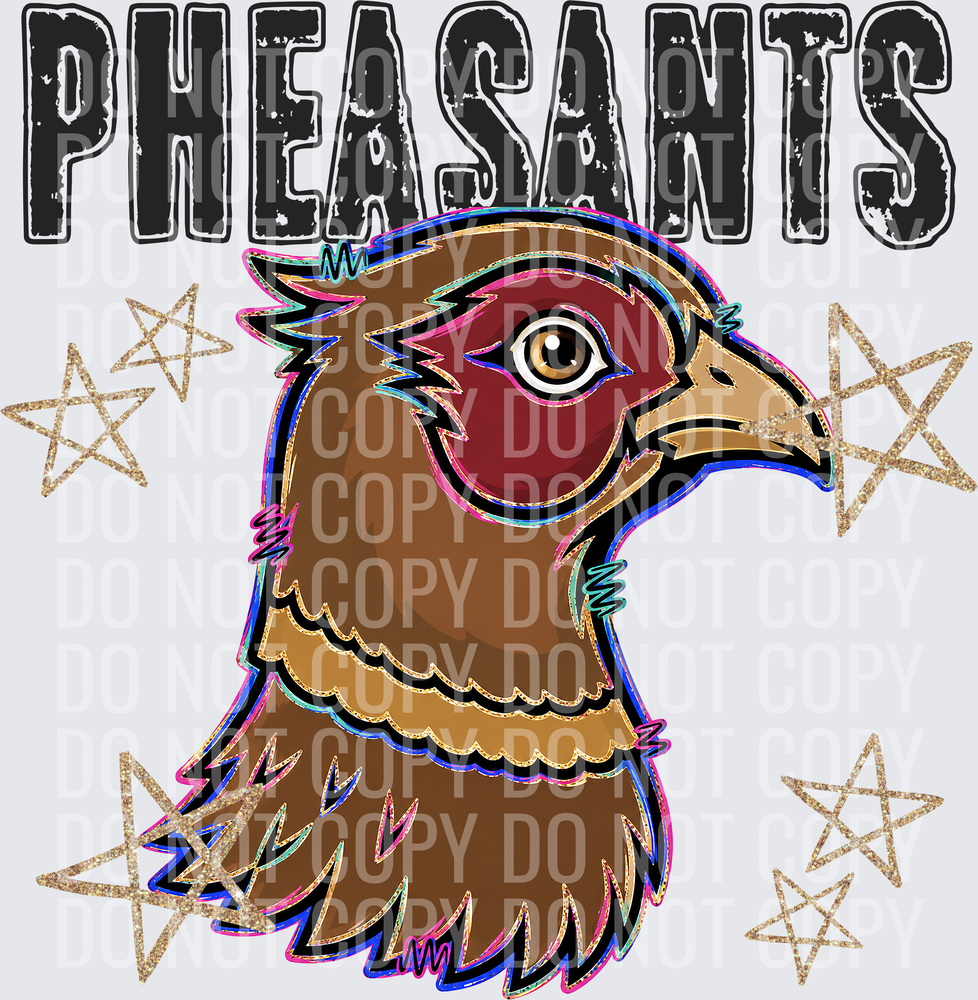 KayndiDesigns 08.26 Grunge Varsity Pheasants