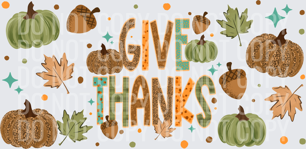 Give Thanks 16oz Wrap