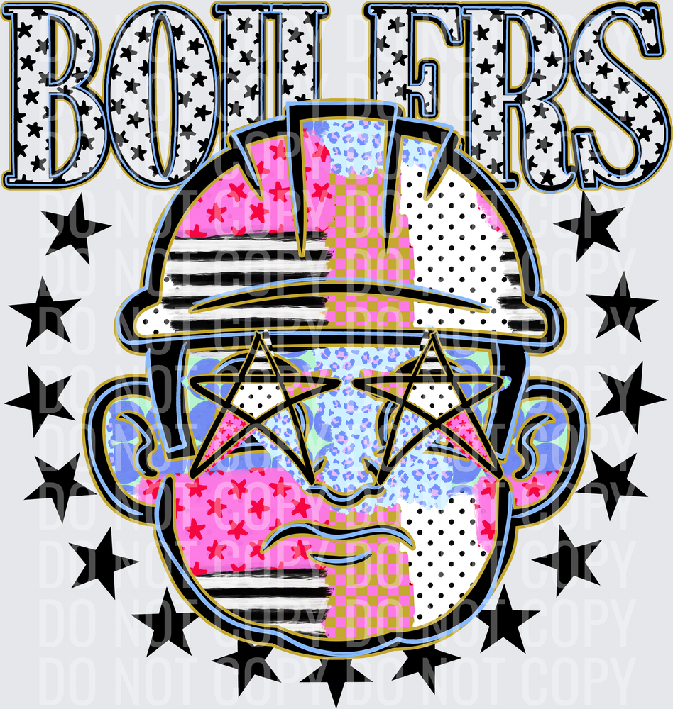 KayndiDesigns 09.26 Patchwork Varisty Stars Boilers
