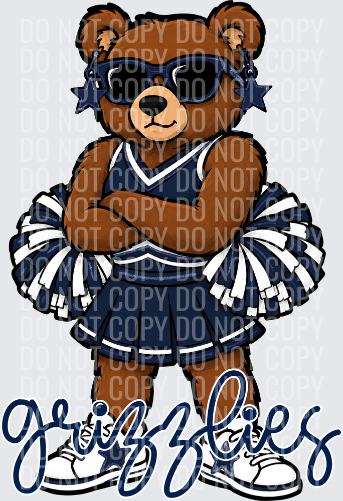 Grizzlies Cheer Navy