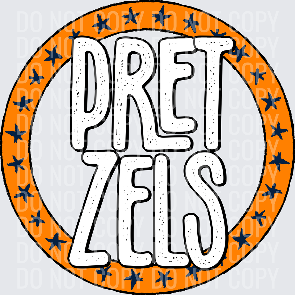 PretzelsStarCircle-OrangeNavy