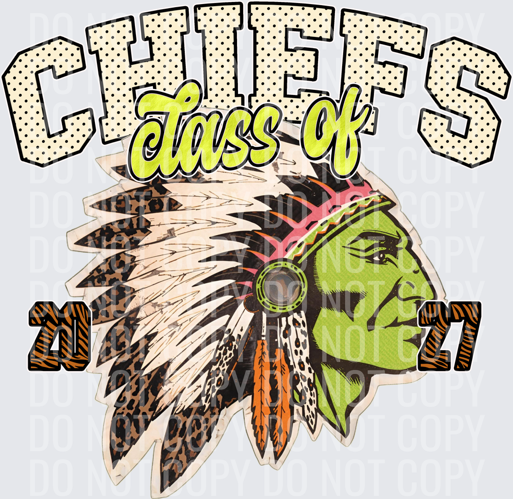 KayndiDesigns 10.26 Class of 2027 Bright Chiefs